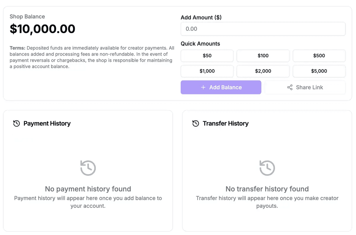 Product interface